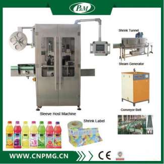 Automatic Drinking Bottle PVC Shrink Sleeve Labeling Machine